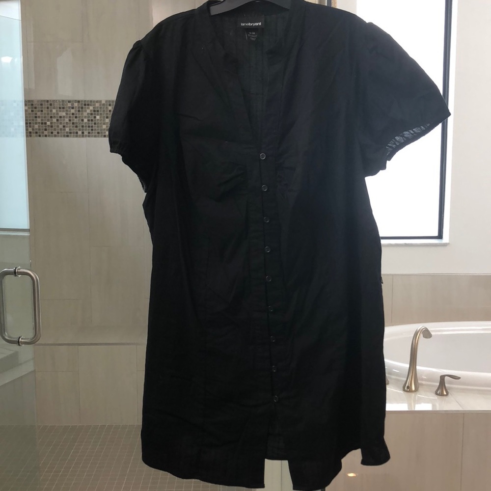 Black long sleeve button down SZ 18/20